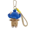 blue hat cat bag charm back view