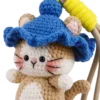 blue hat cat bag charm main image