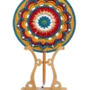 colorful mandala round fan hanging display