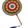 colorful mandala round fan main image