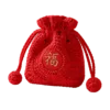 crimson fu blessing sachet pouch angled view