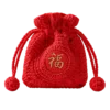crimson fu blessing sachet pouch front view