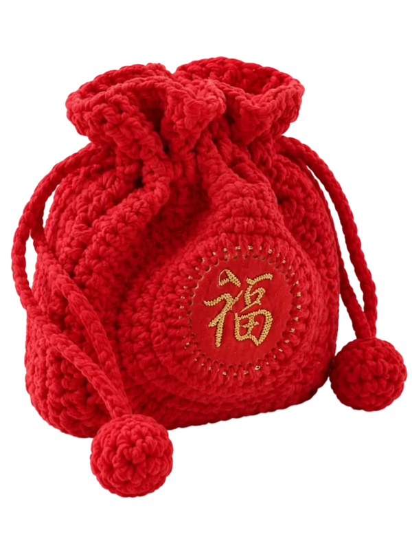 crimson fu blessing sachet pouch side view