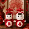 double happiness couple doll set top view