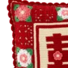 double happiness wedding pillow side view