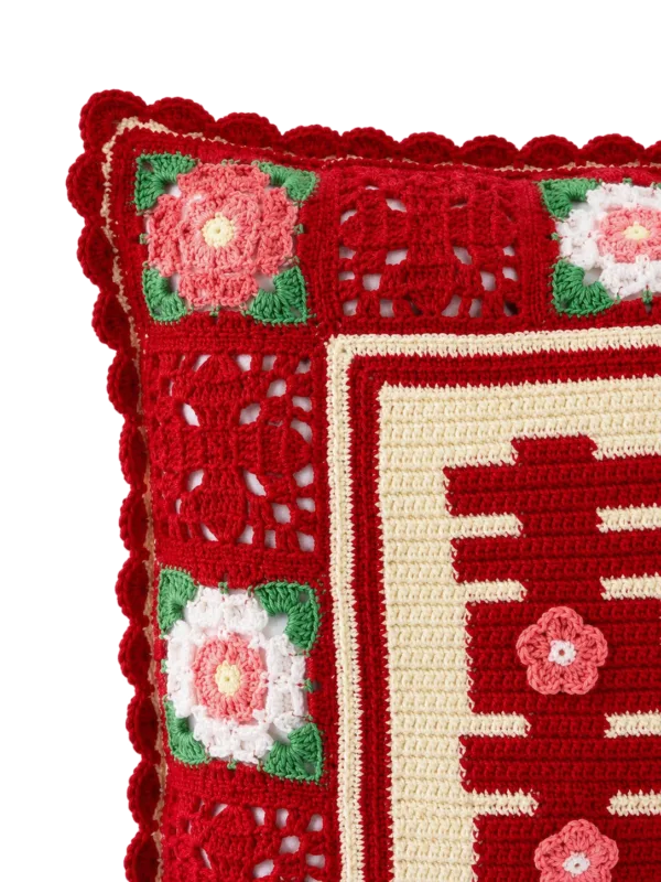 double happiness wedding pillow side view