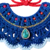 handmade collar pet scarf angled view
