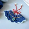 handmade collar pet scarf back view