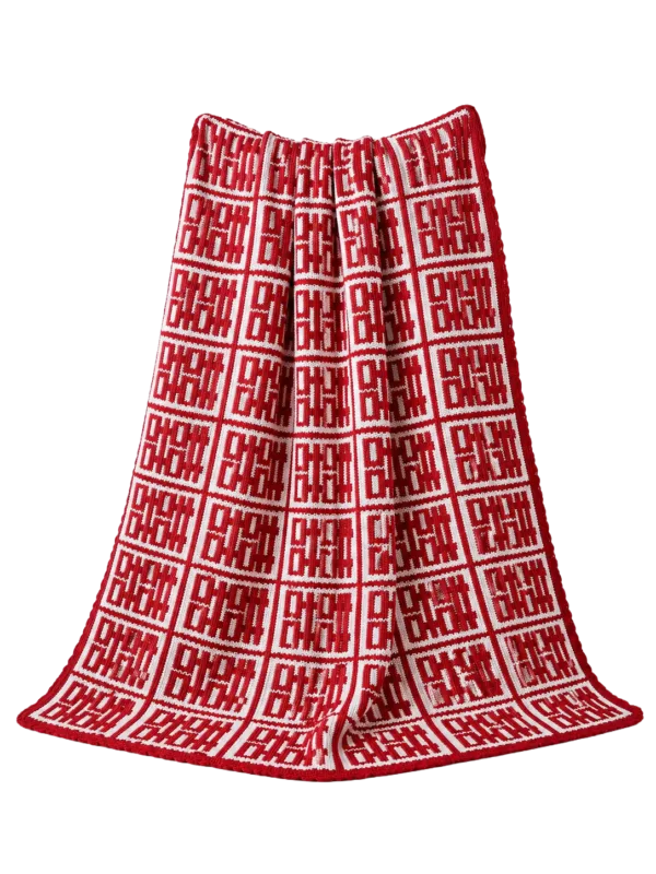 happiness wedding throw front view