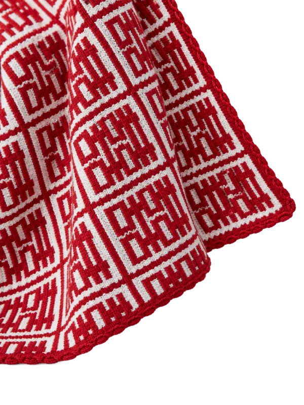 happiness wedding throw side view