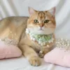 lily of the valley pet scarf angled view