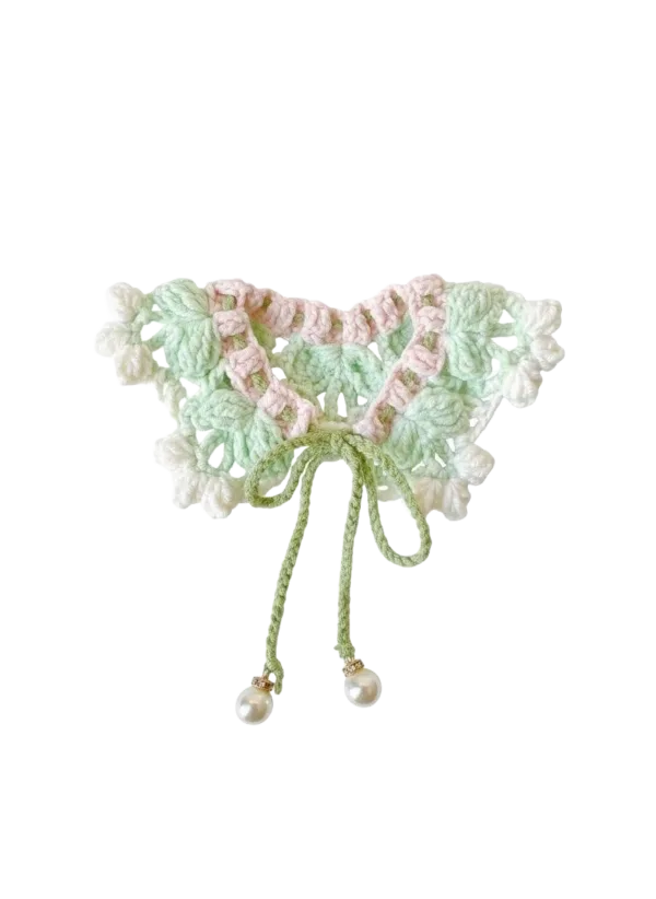 lily of the valley pet scarf back view