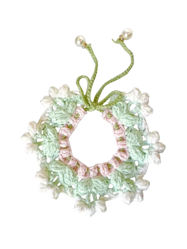 lily of the valley pet scarf lifestyle scene