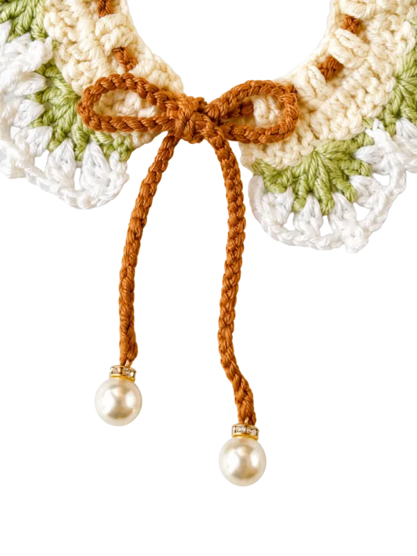 lotus flower pet scarf angled view