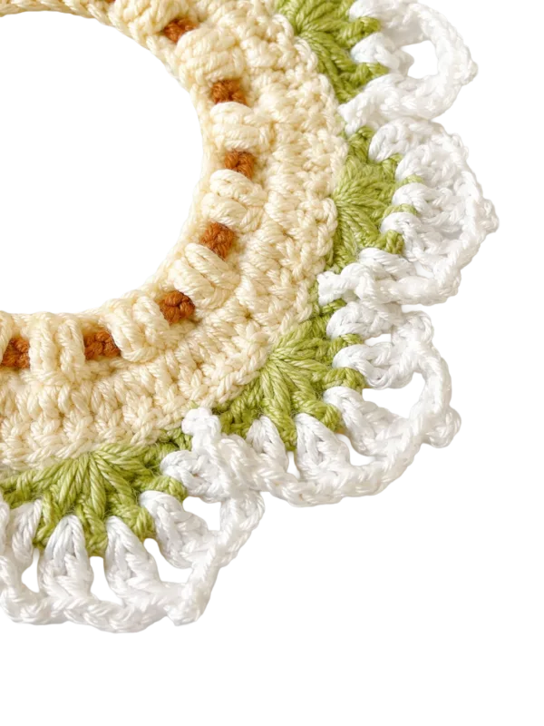 lotus flower pet scarf close up detail