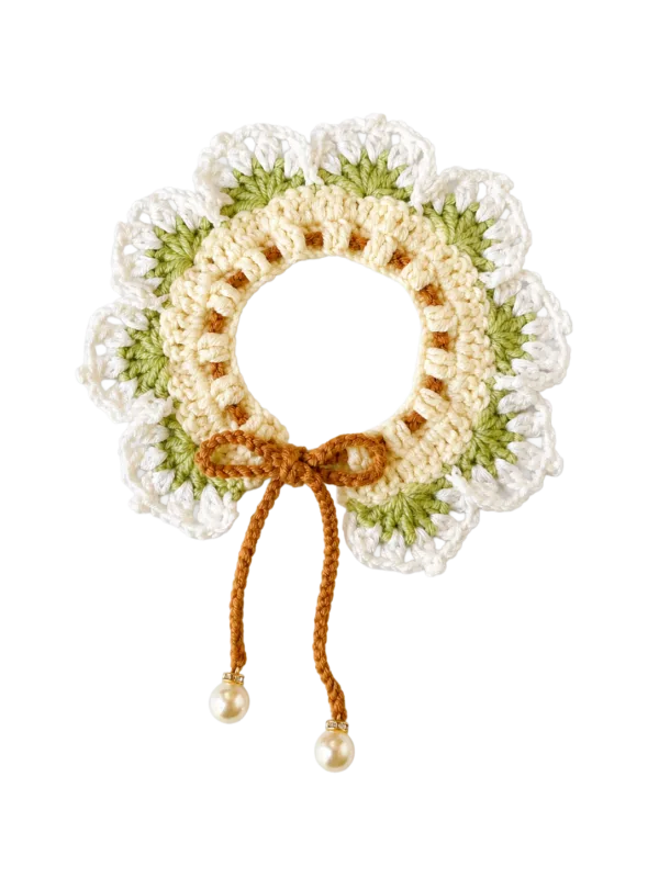 lotus flower pet scarf front view