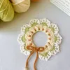 lotus flower pet scarf texture detail