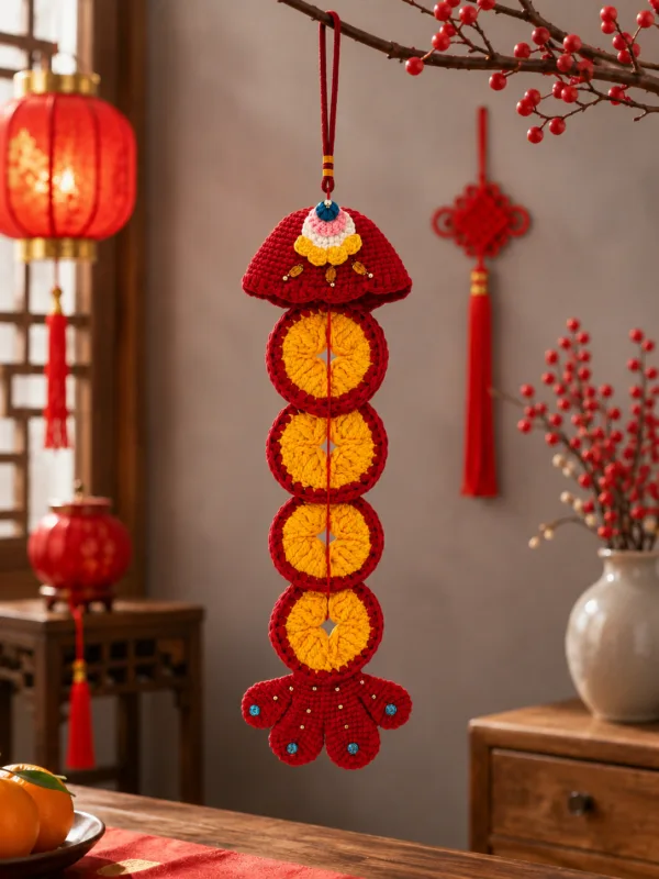 lucky coin tassel hanging charm hanging display