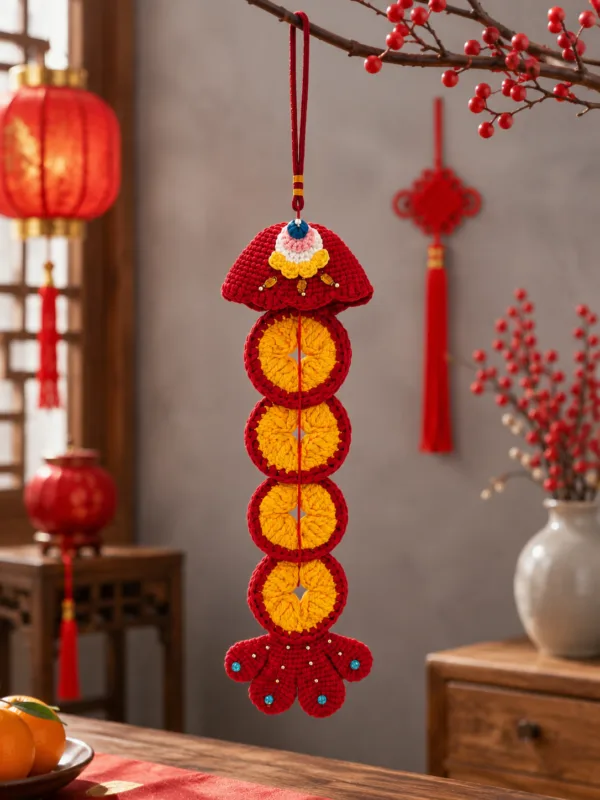 lucky coin tassel hanging charm main image