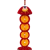 lucky coin tassel hanging charm texture view