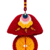lucky coin tassel hanging charm top view