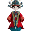 opera wedding doll set angled view