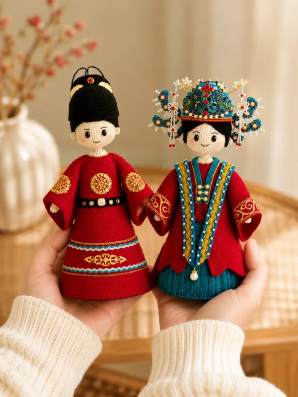 opera wedding doll set back view