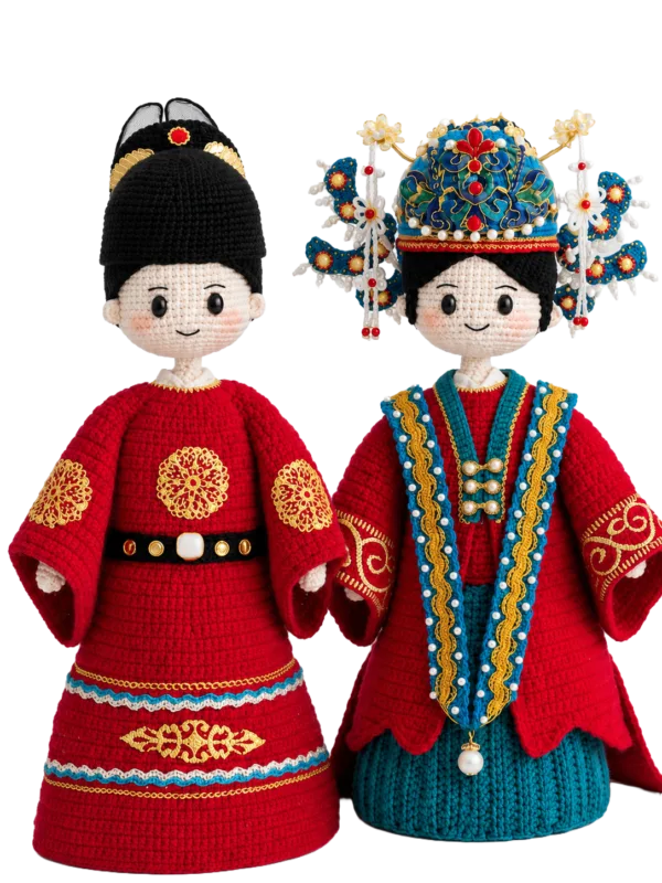 opera wedding doll set hanging display
