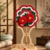 red peony palace round fan lifestyle scene