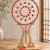 strawberry round fan top view