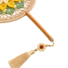 sunflower round fan close up detail