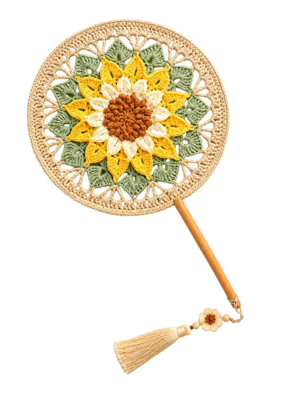 sunflower round fan main image