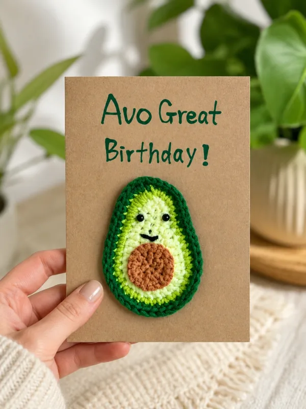 avocado birthday greeting card lifestyle scene