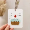 birthday cake gift tag card lifestyle scene