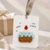 birthday cake gift tag card side view