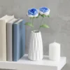 blue double flower vase ornament display view