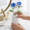 blue double flower vase ornament gift view
