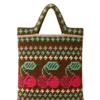 boho cherry tote close up detail
