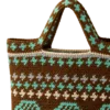boho cherry tote strap detail