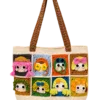 cartoon patchwork character tote back view