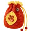 tangerine fu blessing sachet pouch angled view
