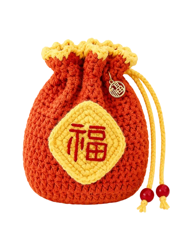tangerine fu blessing sachet pouch front view