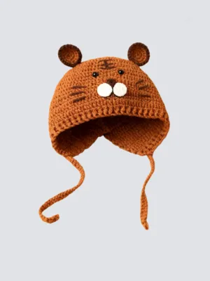 Crochet Tiger Head Hat-1