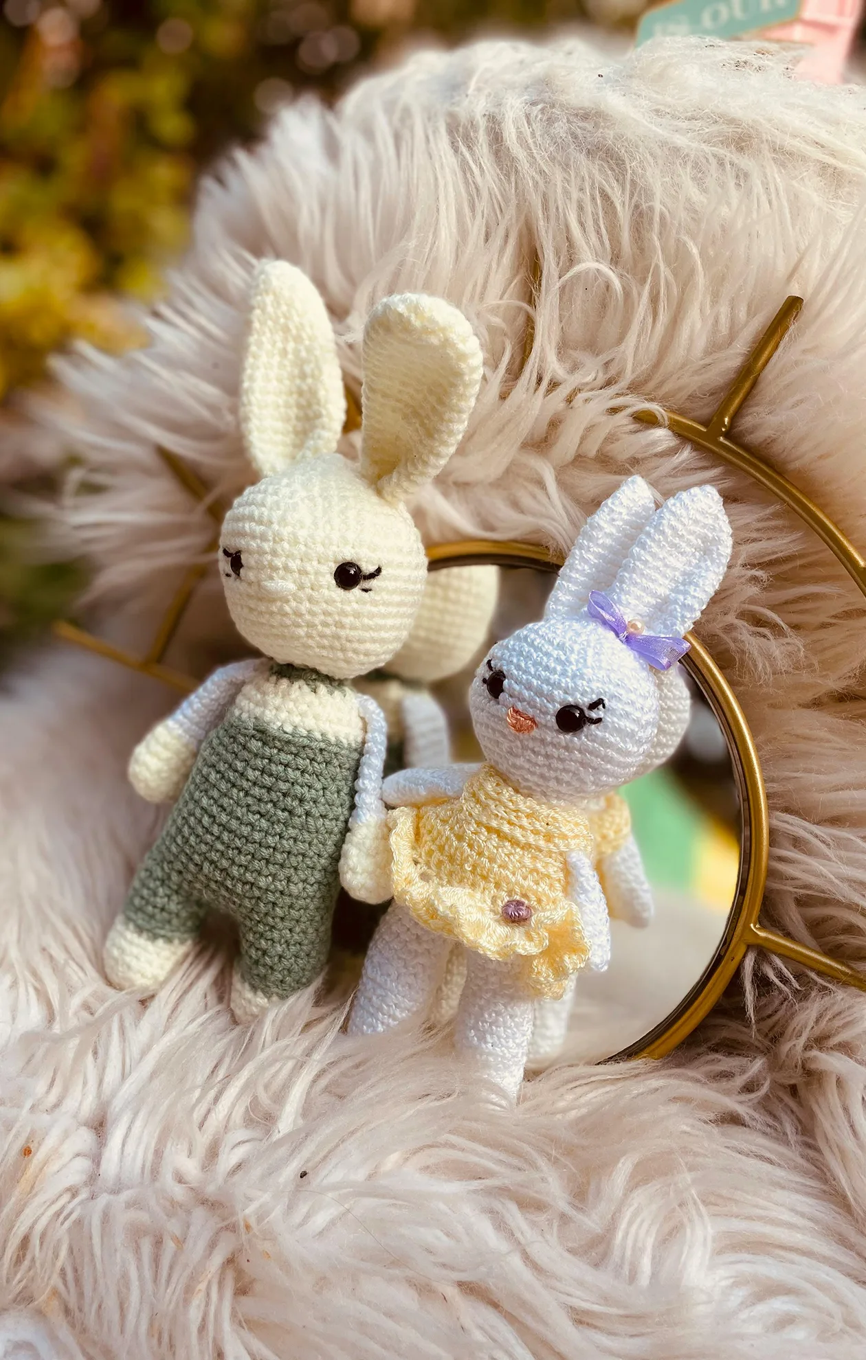 Hand crocheted plush toy