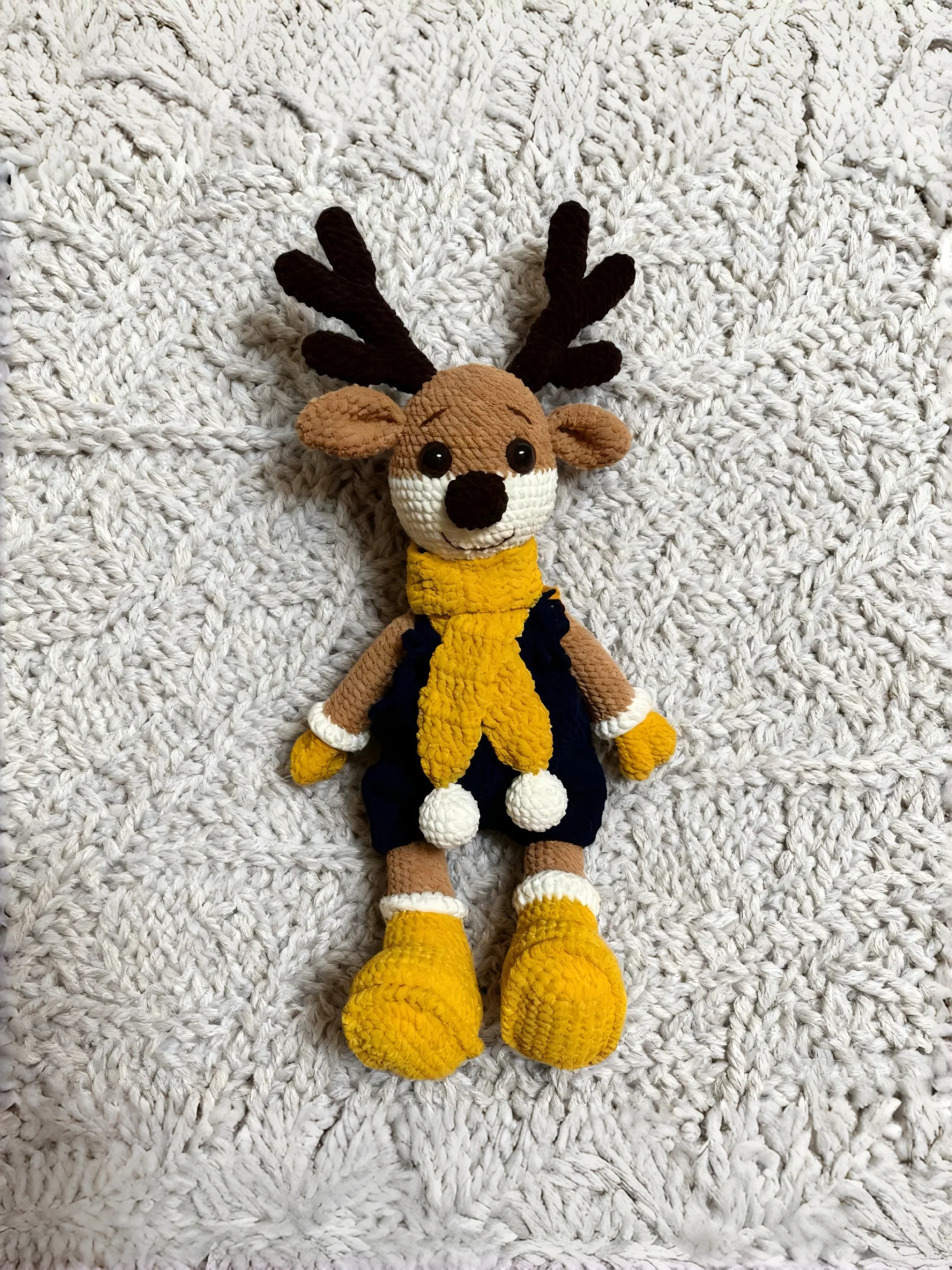 crochet doll plain background