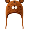cocoa bear earflap hat angled view