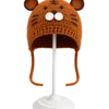 cocoa bear earflap hat front view