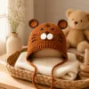 cocoa bear earflap hat lifestyle scene