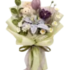 forest bunny tulip bouquet front view