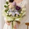 forest bunny tulip bouquet hanging display